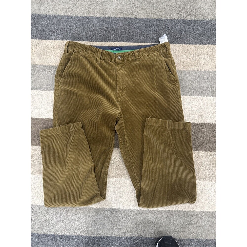 Men’s Nautica Corduroy Pants Size 38 X 32 Brown In Color